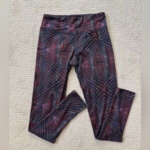 Space print workout leggings